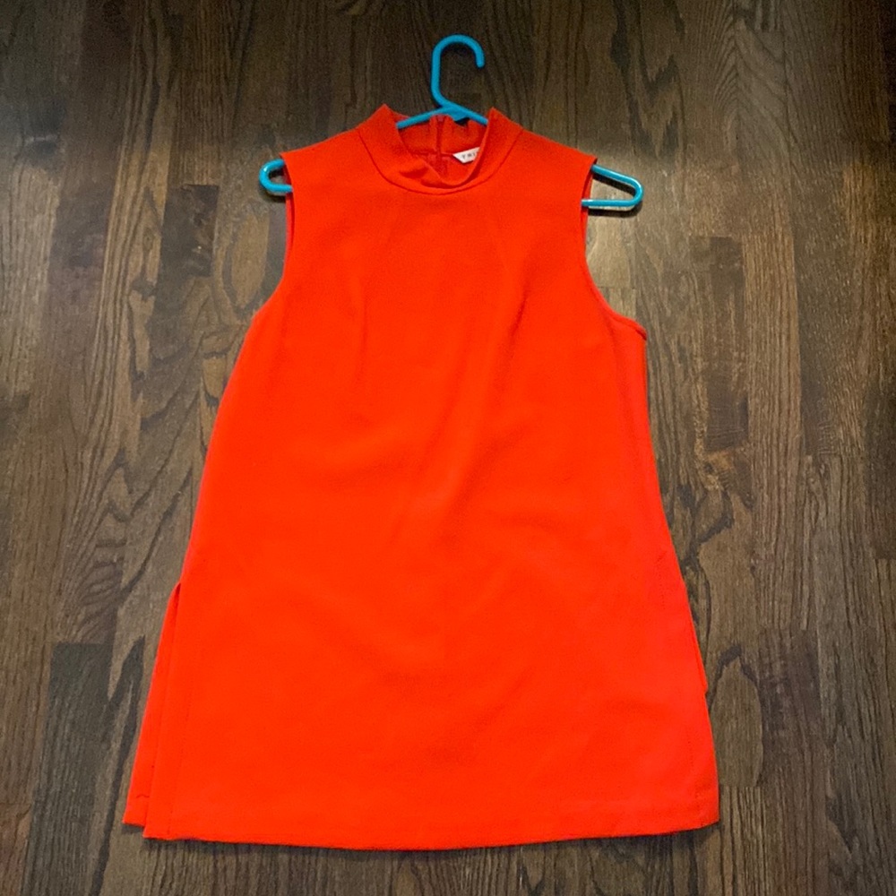 Trina Turk Bright Orange Sleeveless Shift Top